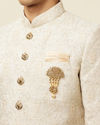 Sober Biscuit Color Sherwani Suit image number 1